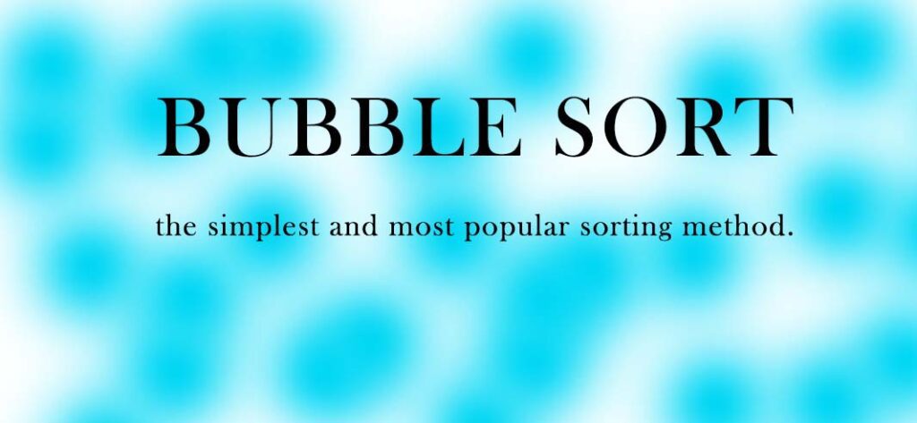 bubble sort algorithm in c